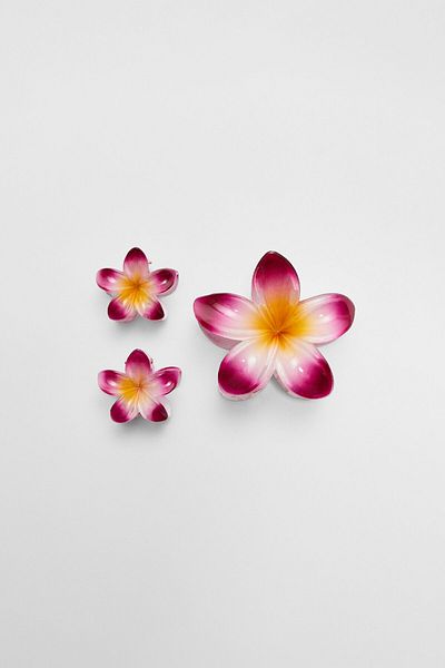 Stradivarius Pack of 3 floral hair clips