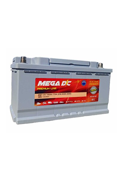Mega DC Premium Line 12v 100 Amper 770a (EN) Akü (2025 ÜRETİM)