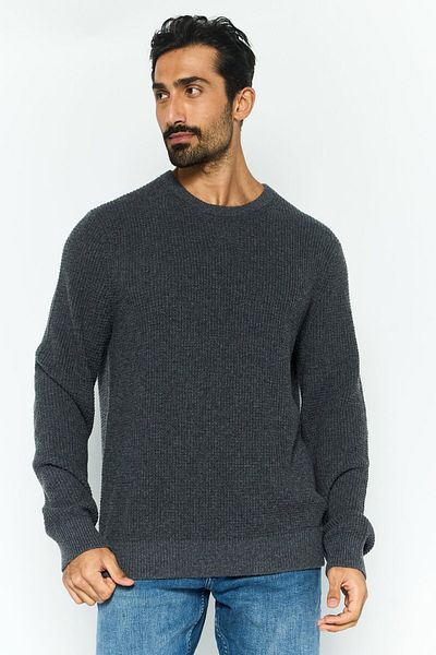 Michael Kors Men Crew Neck Knitted Long Sleeves Sweatshirt, Grey