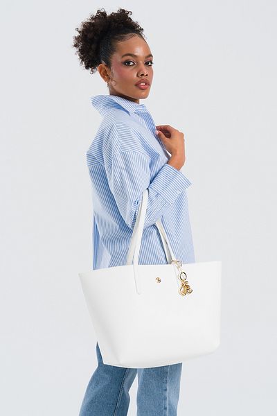 U.S. Polo Assn. Geantă albă de umăr pentru femei Us25197