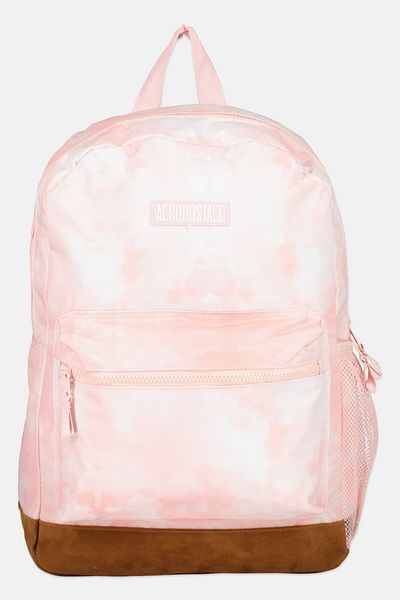 Aeropostale Women Brand Logo Backpack 42 H x 30 L x 12 W cm, Light Pink