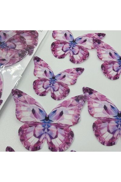 Yenilebilir Kağıt Wafer paper Ready Cut Butterflies