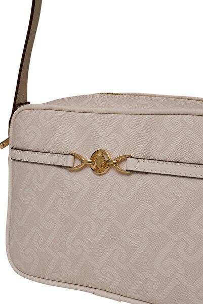 U.S. Polo Assn. Us25109 Model Ecru Women's Shoulder Bag