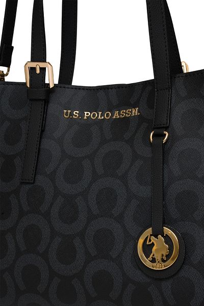 U.S. Polo Assn. Geantă neagră de umăr pentru femei Us25163