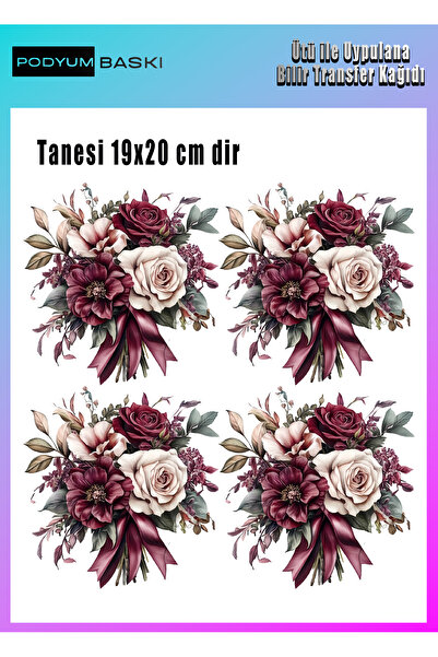 podyum baskı Ütü Ile Tekstil Baskısı 4lÜ Supla - Amerikan servis Baskı Seti