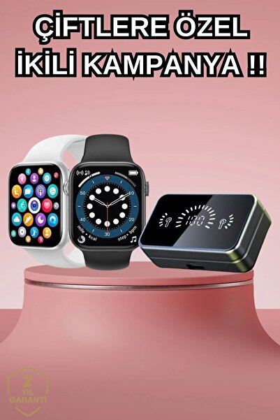 aba3tekno Powerbank Bluetooth Kulaklık Ve Yeni Model Akıllı Saat Seti ANC Öze...