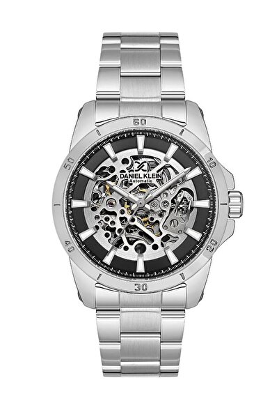 Daniel Klein Dke.1.10783-2 Skeleton Dial with Automatic Transmission 3 Atm Waterproof Steel Cord