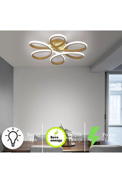 neeko Nipul Modern Plafonier Ceiling Zero White Light Living Room Kitchen Bedroom Led Chandelier Tumbled Case