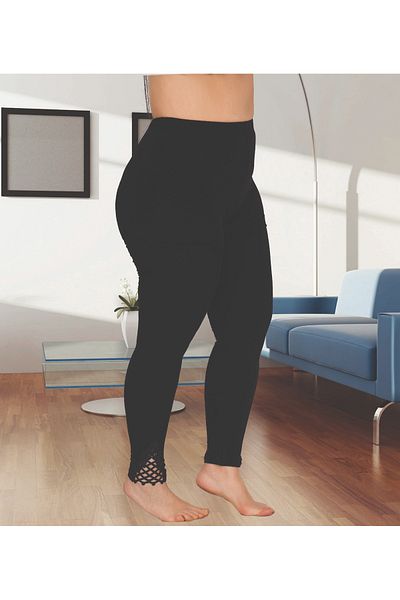 Lady Lingerie Jambiere de damă cu talie înaltă și cu dantelă