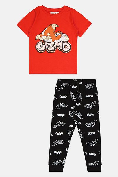 Gremlins Kids Boy 2 Pcs Printed Pajama Set, Red