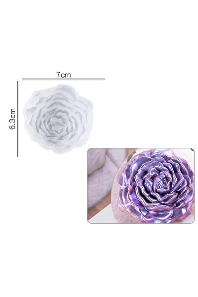 HOBİFLEX EPOKSİ REÇİNE SİLİKON KALIP İTHAL ORTA BOY GÜL FİGÜR PARAFİN TAŞ TOZ...