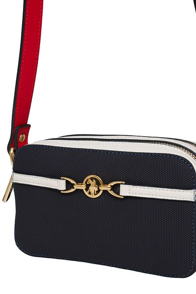 U.S. Polo Assn. Geantă de damă albastru-marin-roșu-alb Us25232