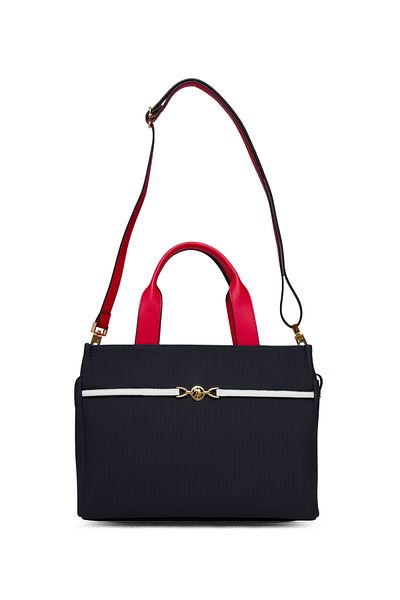 U.S. Polo Assn. Geantă de umăr pentru femei albastru-marin-roșu-alb Us25231
