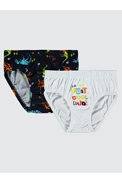 Civil Boys Boy's 2-Piece Panties Set 2-10 Years White