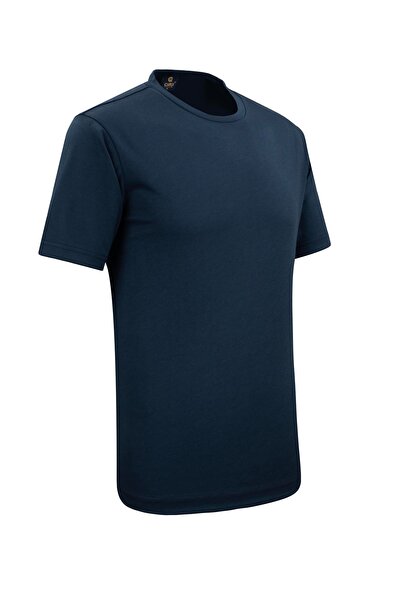 Çizgi Triko Ανδρικό T-Shirt με λαιμόκοψη Mercerized Classic Fit - 5110