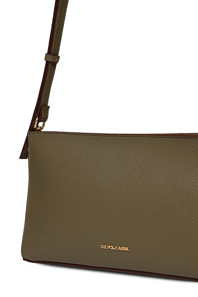 U.S. Polo Assn. Women's Messenger Bag - Khaki Us25185