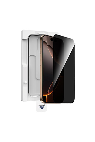 WIWU iPhone 16 Pro Uyumlu Hayalet Ekran Koruyucu Şok Emici Hibrit Polimer Pri...