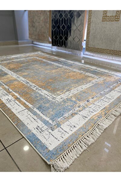 HTC HALI Dijital Baskı Yıkanabilir Kaymaz Deri Taban Leke Tutmaz Halı