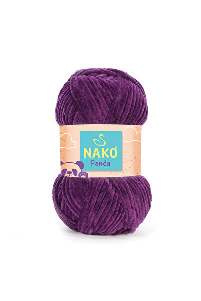 NAKO Panda Kadife Mürdüm 3119 (1 Adet) Örgü İpi