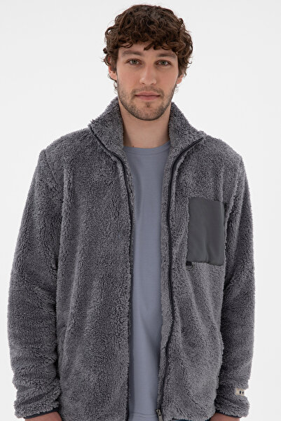 U.S. Polo Assn. Erkek Açık Gri Örme Hırka 50295805-VR001