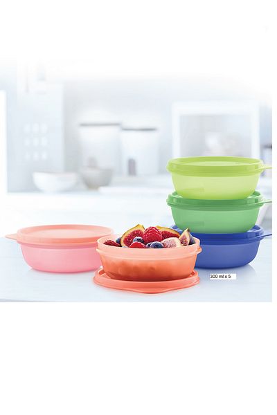 Tupperware 300ml X5Pcs Candy Containers - Camping Food & Breakfast Storage