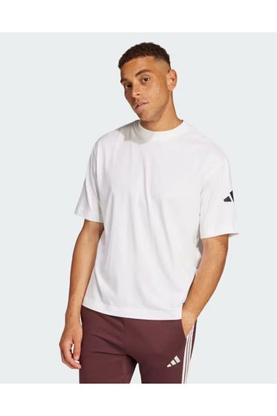 adidas Μπλουζάκι με λογότυπο Essentials Loose Fit 3 Bar