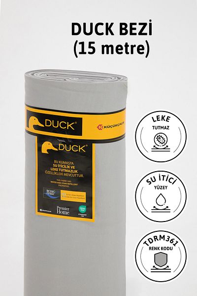 FAVORA Premier Meter's Duck Linen Υφασμάτινο Αδιάβροχο Πανί 15 μέτρων Tdrm361 - Γκρι