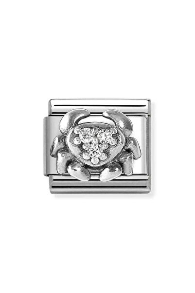NOMİNATİON Composable Classic Dekoratif Link - Burç - Yengeç - 925 Ayar Gümüş Renkli