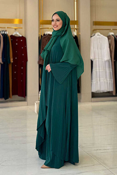 Bym Fashion Emerald Long Tunic and Trousers Set of Two - Pleat Detail 8575
