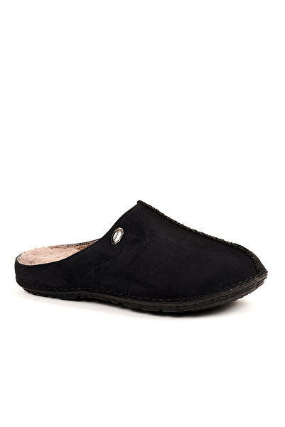 Forelli EDEL-G Erkek Deri Terlik Siyah Nubuk