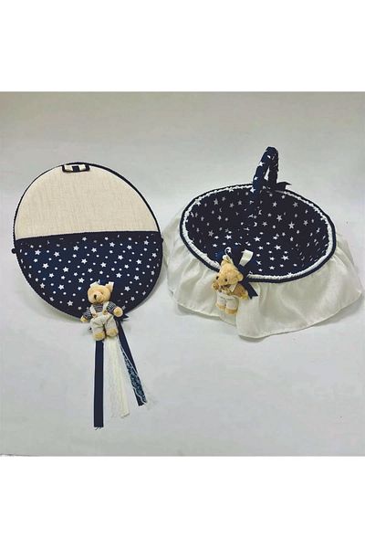 Cansüs Σετ καλάθι με στολίδια 2 τεμαχίων Baby Shower