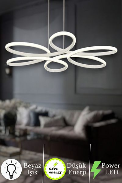 neeko Nipul Modern Plafonier Ceiling Zero White Light Living Room Kitchen Bedroom Led Chandelier White Case