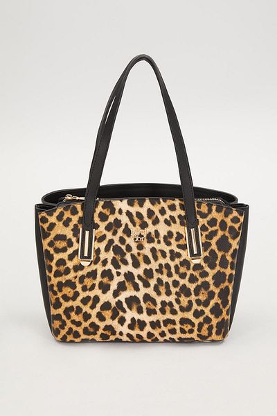 Levidor Black-Leopard Women's Shoulder Bag 930206