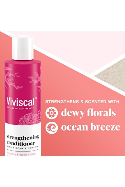 viviscal Hair Conditioner | Strengthening Care | Biotin, Marine Collagen & Keratin | 250 ml