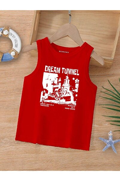 BENROMA CRTANI LIK ŠTAMPANA DEČIJA MAJICA BEZ RUKAVA