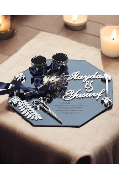 CyzHome Affinity Silver Promise Engagement Tray