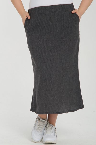 Dejabrew Jeans A-Line Gray Wrapped Skirt - A042-1