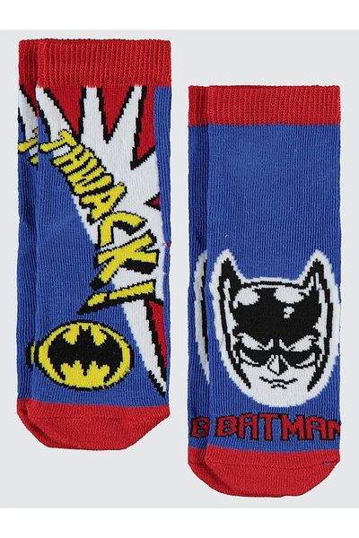 Batman 2-12 Years Old Boys' Blue Socks Set of 2