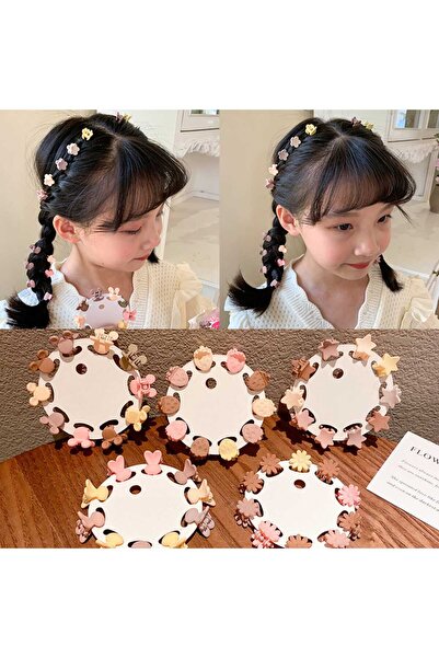 Eva&Rose 10 Adet Pastel Tonlarda kız Çocuk Küçük Mandal Toka Minik Toka Okul ...