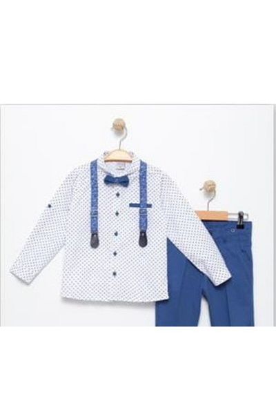 Terry 253-01-25 Boy's Suit Set of 4 with Bow Tie and Slopet