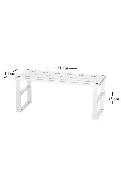Dükkanönü 7Pcs Stainless Metal Kitchen Cabinet Shelf Organizer - Org-02 for Plates, Cups and Pots