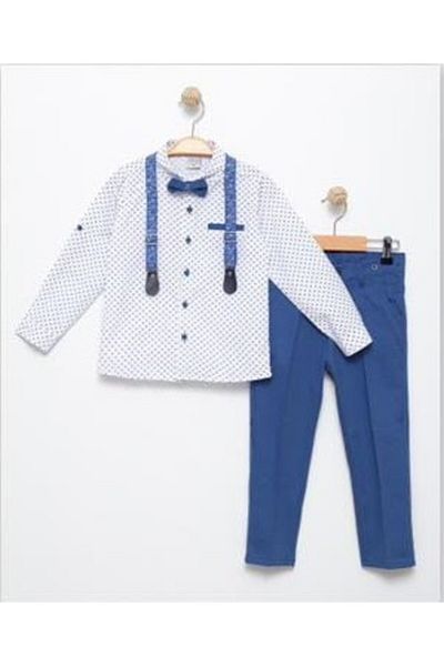 Terry 253-01-25 Boy's Suit Set of 4 with Bow Tie and Slopet