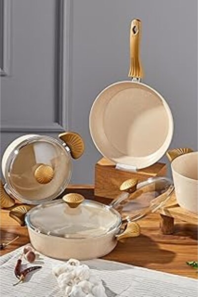 Genel Markalar Maxx Cook 7 Parça Tencere S Krem