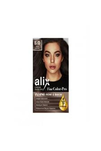 Alix Kit Saç Boyası 5.0 Açık Kahve 50 ml