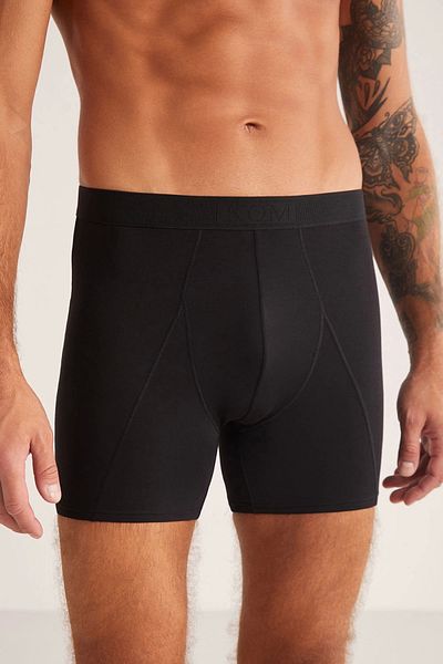 Kom Ανδρικά Boxers Teo Modal - Μαύρο