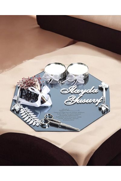 CyzHome Affinity Silver Promise Engagement Tray