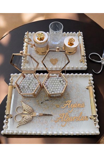 CyzHome Unison Gold Promise Engagement Tray