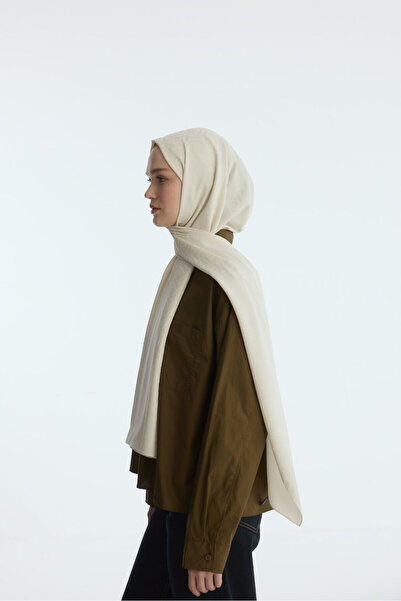 cs camellia scarf Silky Jacquard Elegant Pattern Shawl - Mulberry