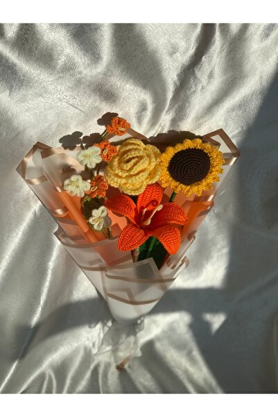 PEGG Özel tasarım örgü çiçek buketi