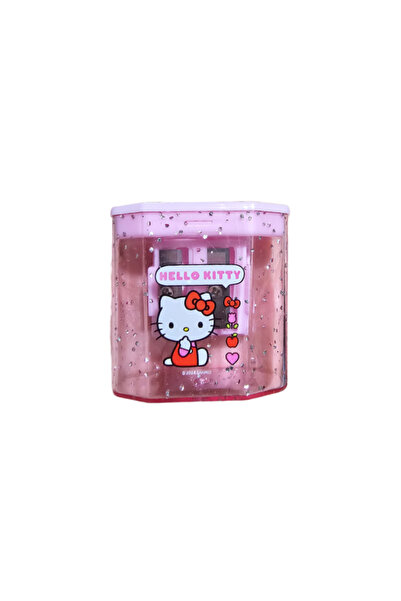 Ceylan Kırtasiye Hello Kitty Çift Bıçaklı Hazneli Kalemtıraş Pembe Kalem Açac...